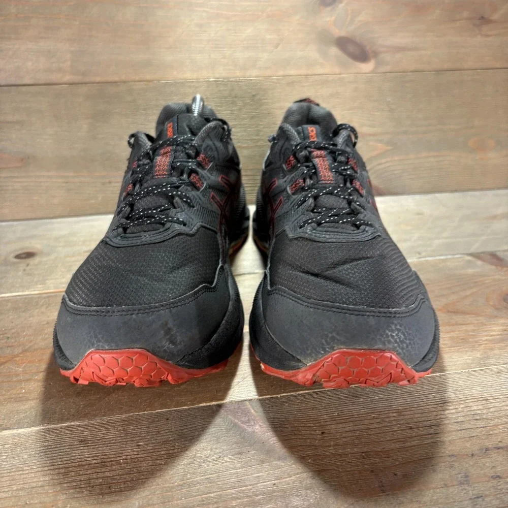ASICS Gel Venture 9 Mens size 10 shoes Black Mesh Trail Running sneakers